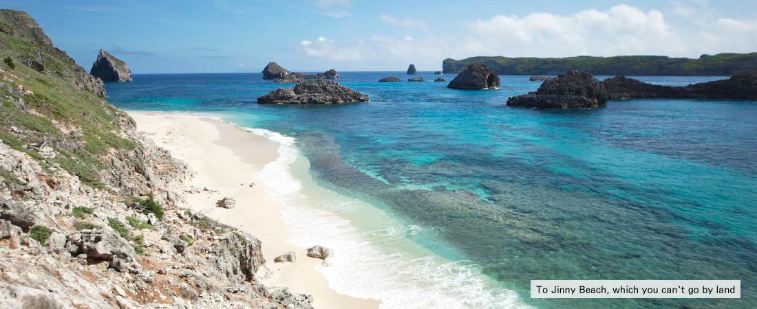 Kayak to Jinny beach, where you cannot get to through the land, the southeast beach on the east coast of Chichijima Ogasawara.